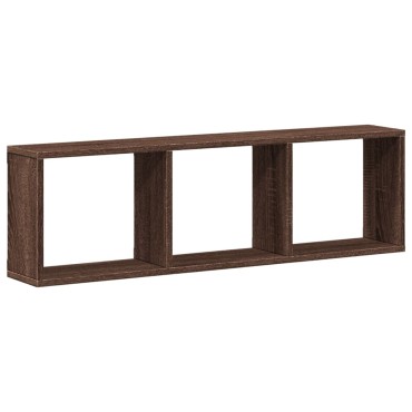 vidaXL Ντουλάπι Τοίχου Καφέ Δρυς 100x16x30cm από Επεξεργασμένο Ξύλο 1 τεμ.