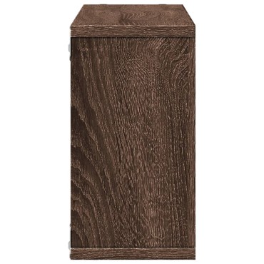 vidaXL Ντουλάπι Τοίχου Καφέ Δρυς 100x16x30cm από Επεξεργασμένο Ξύλο 1 τεμ.
