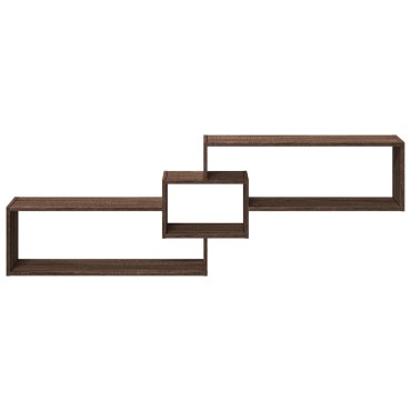 vidaXL Ντουλάπι Τοίχου Καφέ Δρυς 158x18x53cm από Επεξεργασμένο Ξύλο 1 τεμ.