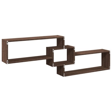 vidaXL Ντουλάπι Τοίχου Καφέ Δρυς 158x18x53cm από Επεξεργασμένο Ξύλο 1 τεμ.