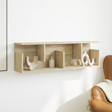 vidaXL Ντουλάπι Τοίχου Sonoma Δρυς 100x20x30cm από Επεξεργασμένο Ξύλο 1 τεμ.