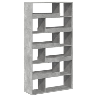 vidaXL Βιβλιοθήκη Γκρι Σκυροδέματος 100x33x187,5cm Επεξεργ. Ξύλο 1 τεμ.