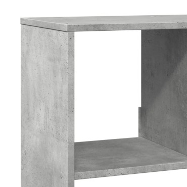 vidaXL Βιβλιοθήκη Γκρι Σκυροδέματος 100x33x187,5cm Επεξεργ. Ξύλο 1 τεμ.
