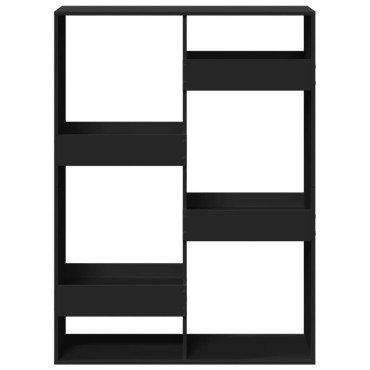 vidaXL Βιβλιοθήκη Μαύρη 100x33x135cm από Επεξεργασμένο Ξύλο 1 τεμ.