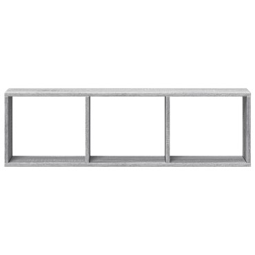 vidaXL Ντουλάπι Τοίχου Γκρι Sonoma 100x16x30cm από Επεξεργασμένο Ξύλο 1 τεμ.