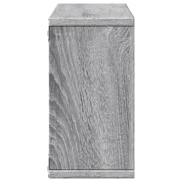 vidaXL Ντουλάπι Τοίχου Γκρι Sonoma 100x16x30cm από Επεξεργασμένο Ξύλο 1 τεμ.