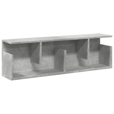 vidaXL Ντουλάπι Τοίχου Γκρι Σκυρ. 100x20x30cm από Επεξεργασμένο Ξύλο 1 τεμ.