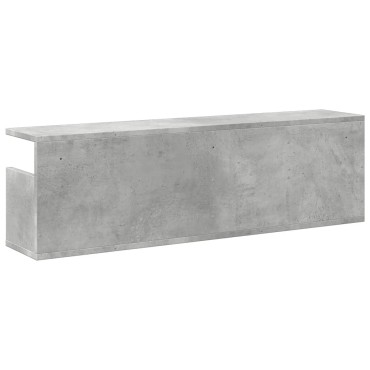 vidaXL Ντουλάπι Τοίχου Γκρι Σκυρ. 100x20x30cm από Επεξεργασμένο Ξύλο 1 τεμ.