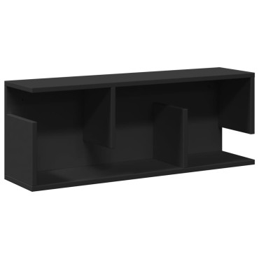 vidaXL Ντουλάπι Τοίχου Μαύρο 80x20x30cm από Επεξεργασμένο Ξύλο 1 τεμ.