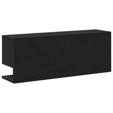 vidaXL Ντουλάπι Τοίχου Μαύρο 80x20x30cm από Επεξεργασμένο Ξύλο 1 τεμ.