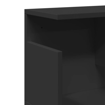 vidaXL Ντουλάπι Τοίχου Μαύρο 80x20x30cm από Επεξεργασμένο Ξύλο 1 τεμ.