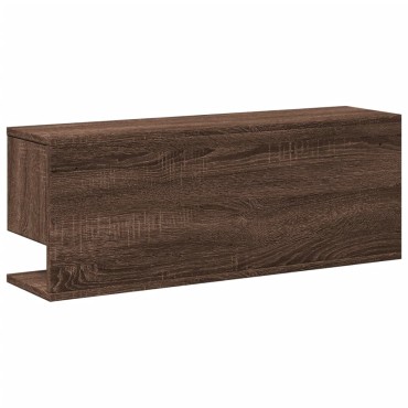vidaXL Ντουλάπι Τοίχου Καφέ Δρυς 80x20x30cm από Επεξεργασμένο Ξύλο 1 τεμ.