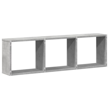 vidaXL Ντουλάπι Τοίχου Γκρι Σκυρ. 100x16x30cm από Επεξεργασμένο Ξύλο 1 τεμ.