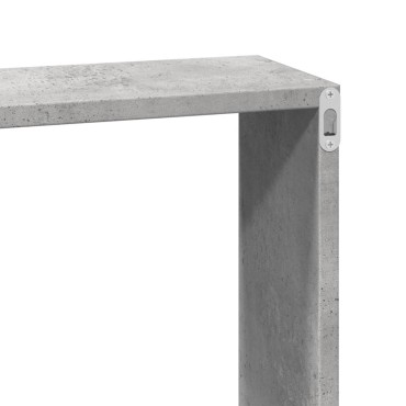 vidaXL Ντουλάπι Τοίχου Γκρι Σκυρ. 100x16x30cm από Επεξεργασμένο Ξύλο 1 τεμ.
