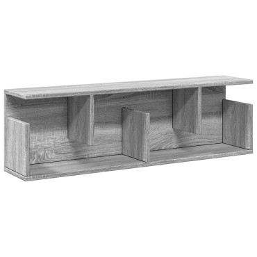 vidaXL Ντουλάπι Τοίχου Γκρι Sonoma 100x20x30cm από Επεξεργασμένο Ξύλο 1 τεμ.