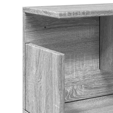 vidaXL Ντουλάπι Τοίχου Γκρι Sonoma 100x20x30cm από Επεξεργασμένο Ξύλο 1 τεμ.