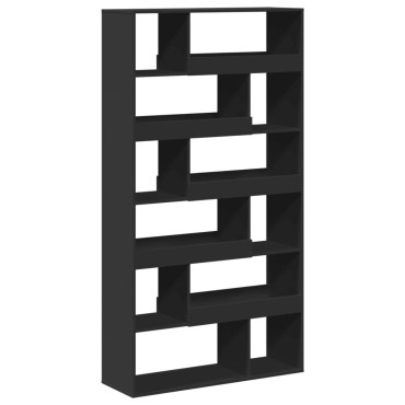 vidaXL Βιβλιοθήκη Μαύρη 100x33x187,5cm Επεξ. Ξύλο 1 τεμ.