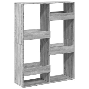 vidaXL Βιβλιοθήκη Γκρι Sonoma 100x33x135cm από Επεξεργασμένο Ξύλο 1 τεμ.