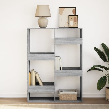 vidaXL Βιβλιοθήκη Γκρι Sonoma 100x33x135cm από Επεξεργασμένο Ξύλο 1 τεμ.