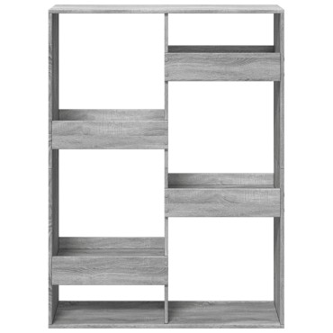 vidaXL Βιβλιοθήκη Γκρι Sonoma 100x33x135cm από Επεξεργασμένο Ξύλο 1 τεμ.
