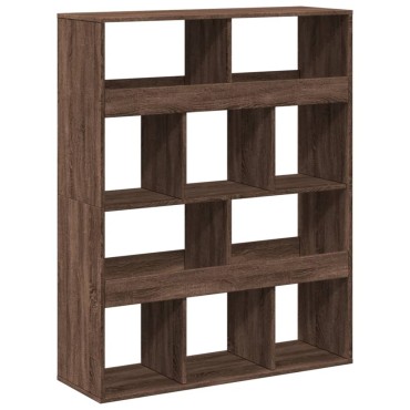 vidaXL Βιβλιοθήκη Καφέ Δρυς 100x33x125,5cm από Επεξεργασμένο Ξύλο 1 τεμ.