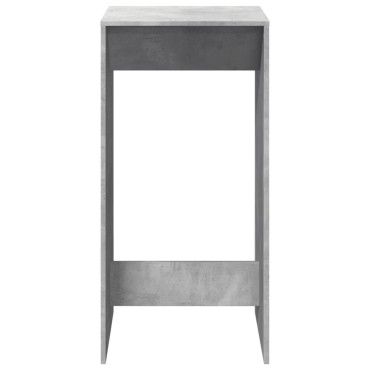 vidaXL Τραπέζι Μπαρ Γκρι Σκυροδέματος 51x50x103,5cm Επεξ. Ξύλο 1 τεμ.