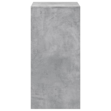 vidaXL Τραπέζι Μπαρ Γκρι Σκυροδέματος 51x50x103,5cm Επεξ. Ξύλο 1 τεμ.