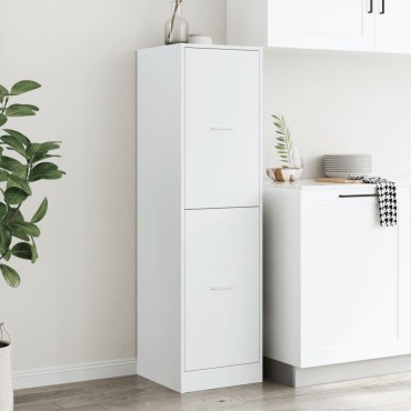 vidaXL Συρταριέρα Γενικής Χρήσης Λευκή 40x41x144,5cm Επεξ. Ξύλο 1 τεμ.