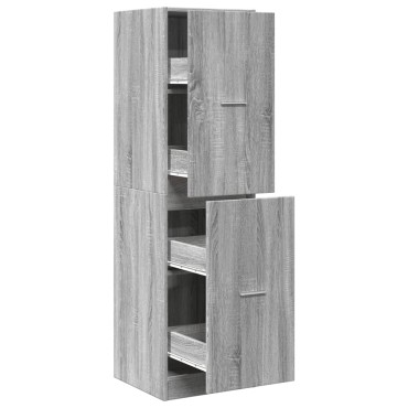 vidaXL Συρταριέρα Γενικής Χρήσης Γκρι Sonoma 40x41x144,5cmΕπεξ. Ξύλο 1 τεμ.