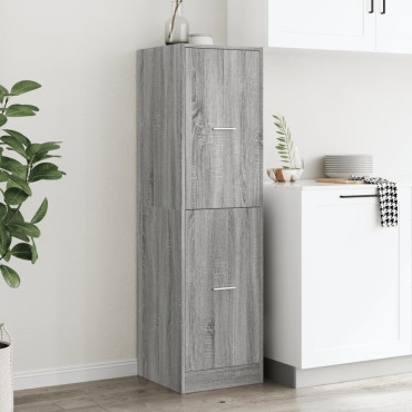 vidaXL Συρταριέρα Γενικής Χρήσης Γκρι Sonoma 40x41x144,5cmΕπεξ. Ξύλο 1 τεμ.