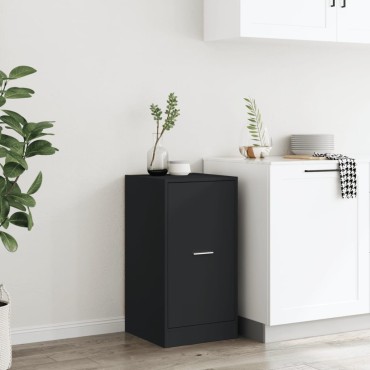 vidaXL Συρταριέρα Γενικής Χρήσης Μαύρο 40x41x77,5cm Επεξ. Ξύλο 1 τεμ.
