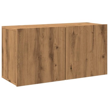 vidaXL Ντουλάπι Τοίχου Τηλεόρασης Artisian Δρυς 80x30x41cm