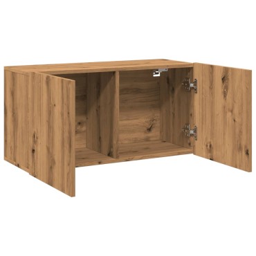 vidaXL Ντουλάπι Τοίχου Τηλεόρασης Artisian Δρυς 80x30x41cm