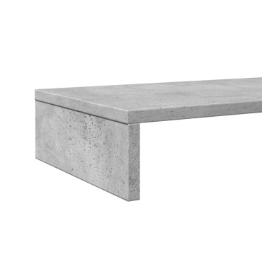 vidaXL Βάση Οθονών Γκρι του Σκυροδέματος 100x27x10 εκ. από Επεξ. Ξύλο