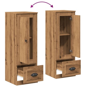 vidaXL Ντουλάπι Αρτισιανή Δρυς 36x35,5x103,5cm από Επεξεργασμένο Ξύλο 1 τεμ.