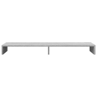 vidaXL Βάση Οθόνης Γκρι Sonoma 100x27x10 εκ. από Επεξεργασμένο Ξύλο