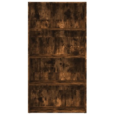 vidaXL Βιβλιοθήκη Καπνιστή Δρυς 80x30x152cm από Επεξεργασμένο Ξύλο 1 τεμ.