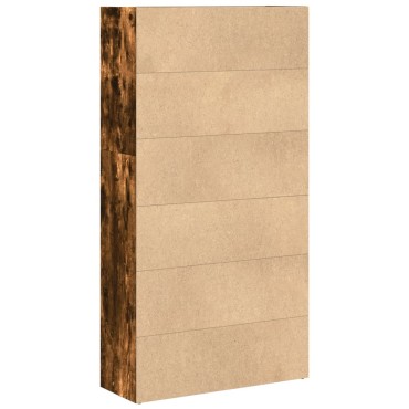 vidaXL Βιβλιοθήκη Καπνιστή Δρυς 80x30x152cm από Επεξεργασμένο Ξύλο 1 τεμ.