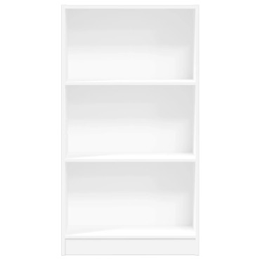 vidaXL Βιβλιοθήκη Λευκή 60x24x109cm από Επεξεργασμένο Ξύλο 1 τεμ.