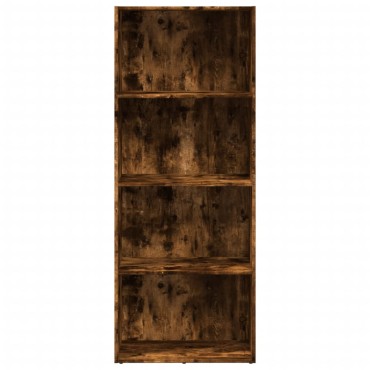 vidaXL Βιβλιοθήκη Καπνιστή Δρυς 60x30x152cm από Επεξεργασμένο Ξύλο 1 τεμ.
