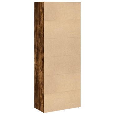 vidaXL Βιβλιοθήκη Καπνιστή Δρυς 60x30x152cm από Επεξεργασμένο Ξύλο 1 τεμ.