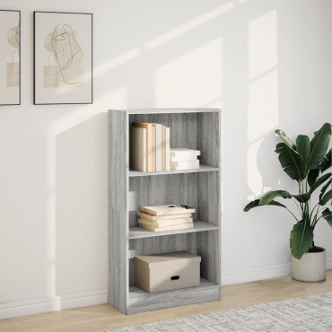 vidaXL Βιβλιοθήκη Γκρι Sonoma 60x24x109cm από Επεξεργ. Ξύλο 1 τεμ.