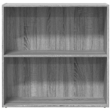 vidaXL Βιβλιοθήκη Γκρι Sonoma 80x30x77cm από Επεξεργ. Ξύλο 1 τεμ.