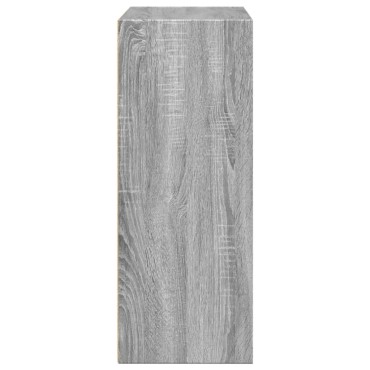 vidaXL Βιβλιοθήκη Γκρι Sonoma 80x30x77cm από Επεξεργ. Ξύλο 1 τεμ.