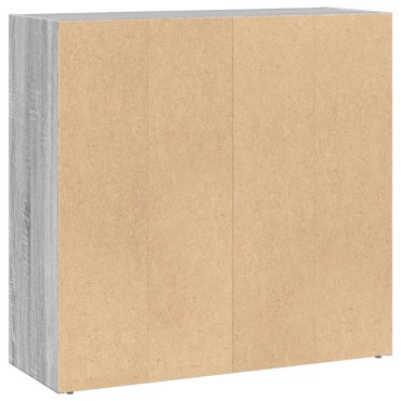 vidaXL Βιβλιοθήκη Γκρι Sonoma 80x30x77cm από Επεξεργ. Ξύλο 1 τεμ.