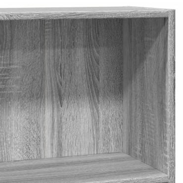 vidaXL Βιβλιοθήκη Γκρι Sonoma 80x30x77cm από Επεξεργ. Ξύλο 1 τεμ.