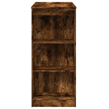 vidaXL Τραπέζι Μπαρ με Ράφια Δρυς 95x47x103,5cm Επεξεργ. Ξύλο 1 τεμ.