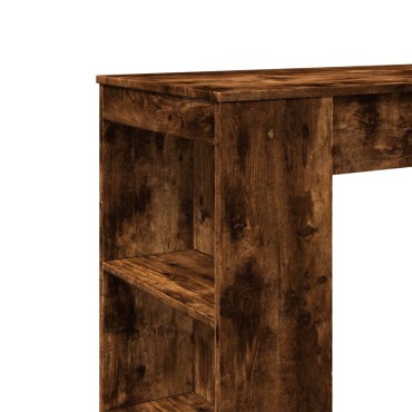 vidaXL Τραπέζι Μπαρ με Ράφια Δρυς 95x47x103,5cm Επεξεργ. Ξύλο 1 τεμ.