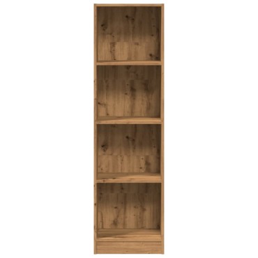 vidaXL Βιβλιοθήκη Αρτισιανή Δρυς 40x24x143cm από Επεξεργασμένο Ξύλο 1 τεμ.