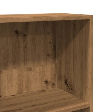vidaXL Βιβλιοθήκη Αρτισιανή Δρυς 40x24x143cm από Επεξεργασμένο Ξύλο 1 τεμ.
